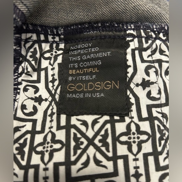 Goldsign Sleeveless Denim Romper with Belt - Picture 9 of 10